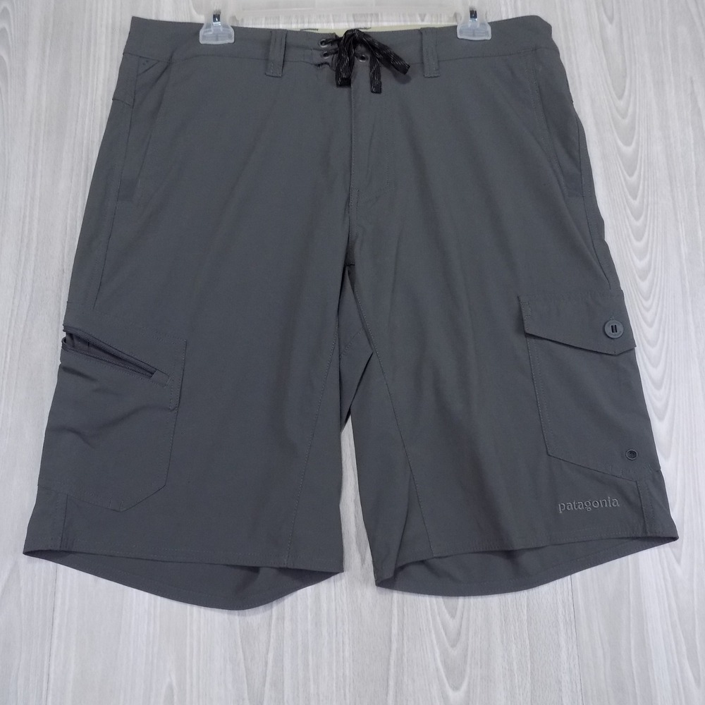 Patagonia Sandy Cay Shorts Mens 34 Forge Grey Cargo Hiking Outdoor Performance